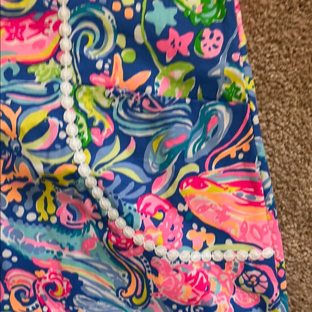 Lilly Pulitzer Pink and Blue Sheath Mini Shift CoralLynn Dress 60 Animals New! - Picture 5 of 10